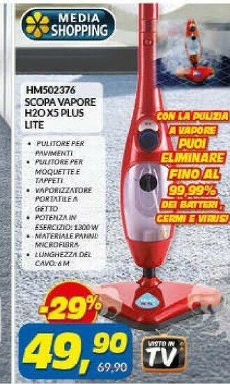 Risparmio Casa Scopa a vapore offerta
