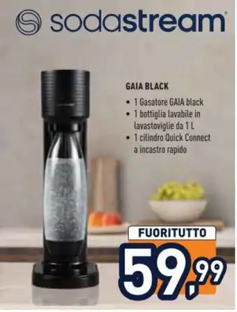 Unieuro sodastream GAIA BLACK offerta