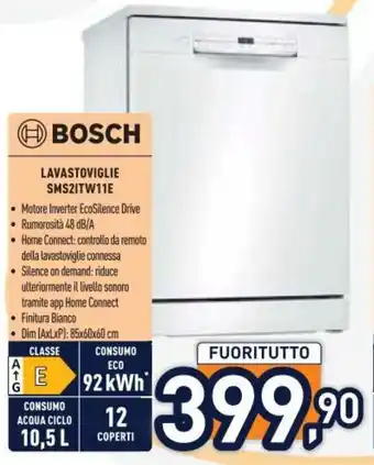 Unieuro BOSCH LAVASTOVIGLIE SMS2ITW11E offerta