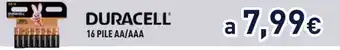 Unieuro DURACELL 16 PILE AA/AAA offerta