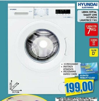 Risparmio Casa Hyundai LBHN107F2A Smart Line Lavatrice offerta