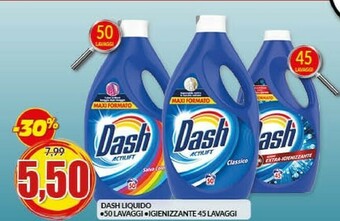 Risparmio Casa Dash Detersivo Liquido 50 Lavaggi/ Igienizzante 45 Lavaggi offerta