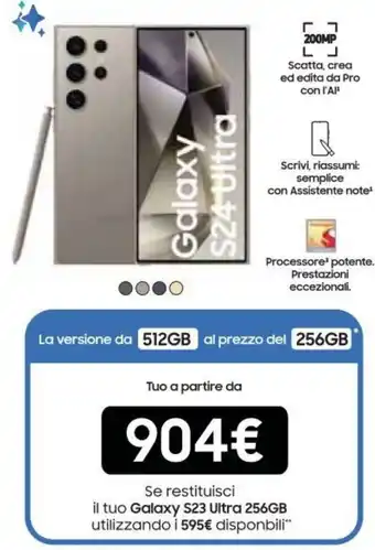 Unieuro Galaxy S24 Ultra offerta