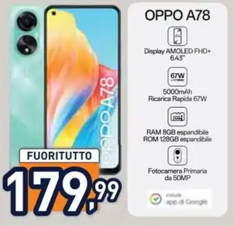 Unieuro OPPO A78 offerta