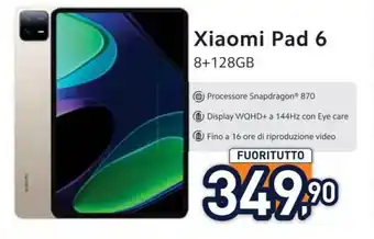 Unieuro Xiaomi Pad 6 offerta