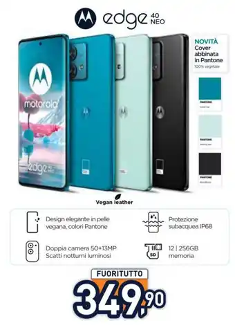 Unieuro motorola edge 40 NEO offerta