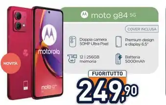 Unieuro motorola moto g84 5G offerta