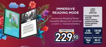 Unieuro LENOVO TAB M11 ZADA0134SE offerta