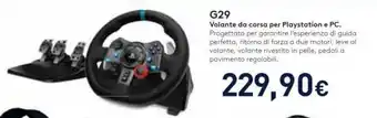 Unieuro G29 Volante da corsa per Playstation e PC offerta