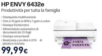 Unieuro HP ENVY 6432e offerta