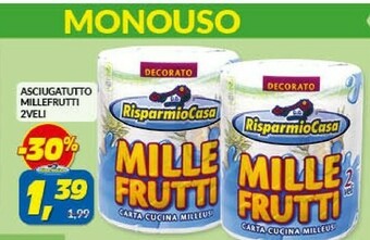 Risparmio Casa Rotoli di carta offerta