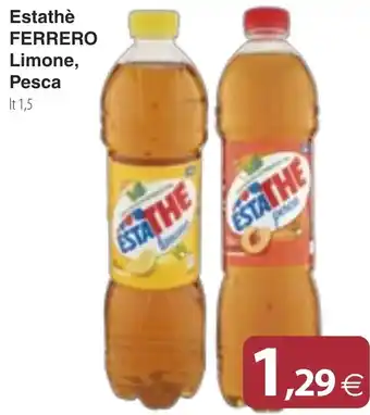 Docks Cash&Carry Estathè FERRERO Limone, Pesca lt 1,5 offerta