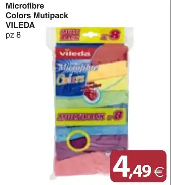 Docks Cash&Carry Microfibre Colors Mutipack VILEDA pz 8 offerta