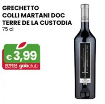 GRECHETTO COLLI MARTANI DOC TERRE DE LA CUSTODIA 75 cl