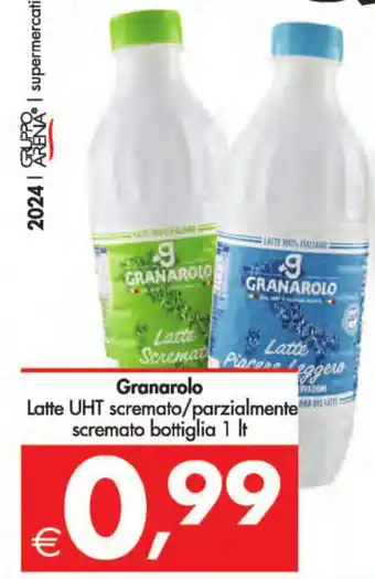Deco Maxistore GRANAROLO Latte UHT scremato/parzialmente scremato 1 Lt offerta
