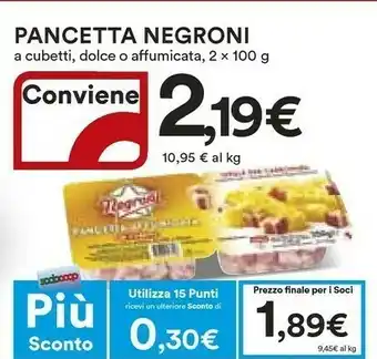 Coop Negroni Pancetta offerta