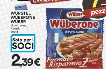 Coop Wuber Wurstel offerta