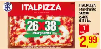 ITALPIZZA Margherita 26x38 g.485