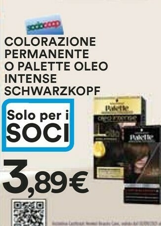 Coop Palette Tinte capelli offerta
