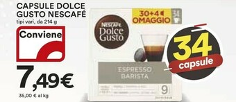 Coop Nescafé Capsule caffè offerta