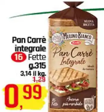 Famila Superstore Pan Carrè integrale Fette g.315 offerta