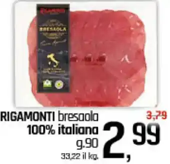 Famila Superstore RIGAMONTI bresaola 100% italiana g.90 offerta
