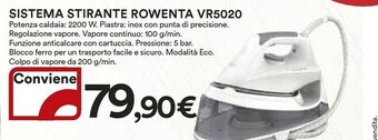 Coop Rowenta Ferro da stiro offerta