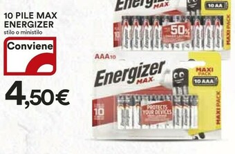 Coop Energizer Pile offerta