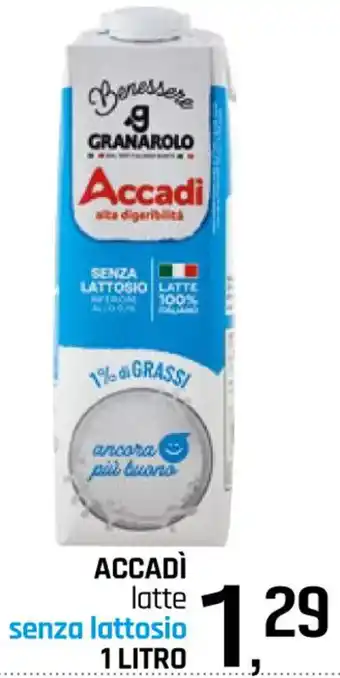 Famila Superstore ACCADÌ latte senza lattosio 1 LITRO offerta