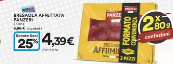 Coop Panzeri Bresaola offerta