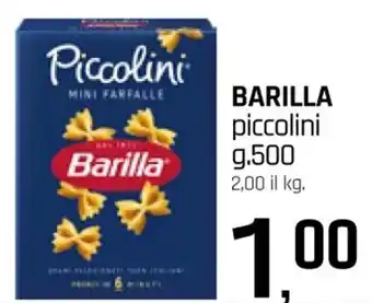 Famila Superstore BARILLA piccolini g. 500 offerta