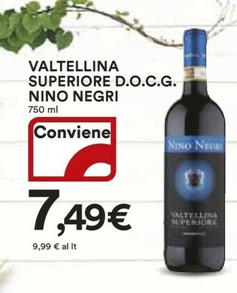 Coop Valtellina Vino rosso offerta