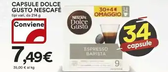 Coop Nescafé Capsule caffè offerta