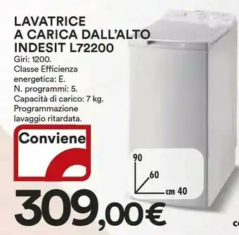 Coop Indesit Lavatrice offerta
