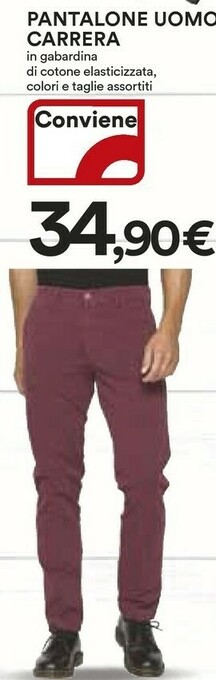 Coop Carrera Pantaloni uomo offerta