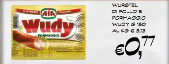 WURSTEL DI POLLO E FORMAGGIO WUDY G 150
