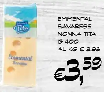 èccoMI EMMENTAL BAVARESE NONNA TITA G 400 offerta
