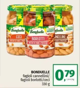 BONDUELLE fagioli cannellini/ fagioli borlotti/ceci 330 g