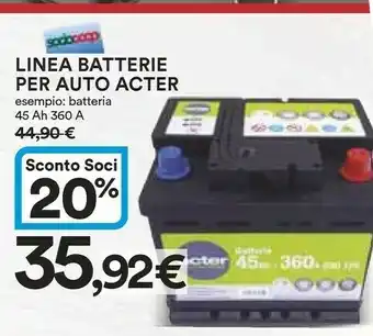 Ipercoop Batterie auto offerta
