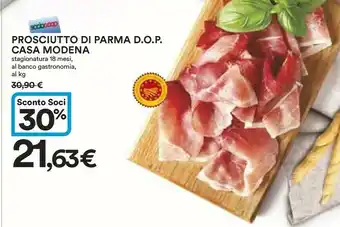 Ipercoop Casa Modena Prosciutto di Parma offerta
