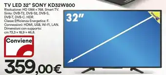 Ipercoop Sony Tv led 32 offerta