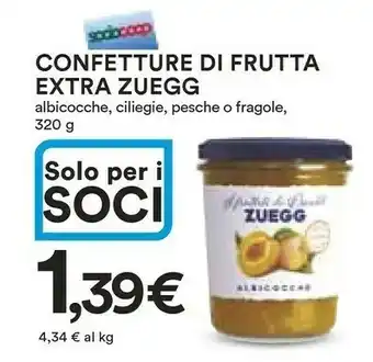 Ipercoop Zuegg Marmellata offerta