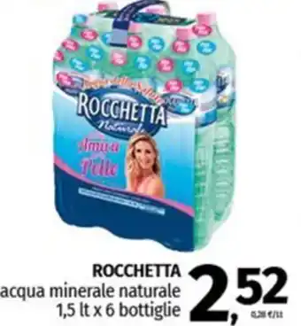ROCCHETTA acqua minerale naturale 1,5 lt x 6 bottiglie