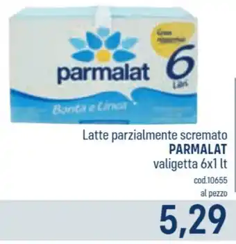 Latte parzialmente scremato PARMALAT valigetta 6x1 lt