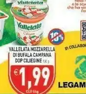 Iperfamily Vallelata Mozzarella di bufala offerta