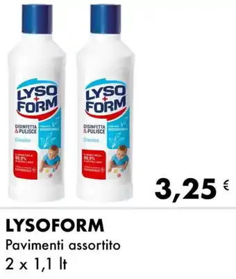 Iper Tosano LYSOFORM Pavimenti assortito 2x1,1 lt offerta