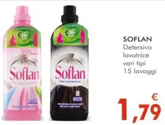 SOFLAN Detersivo lavatrice vari tipi 15 lavaggi