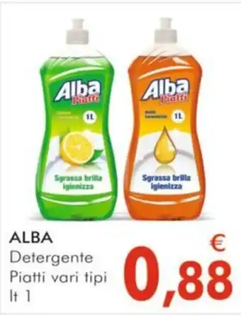 ALBA Detergente Piatti vari tipi lt 1