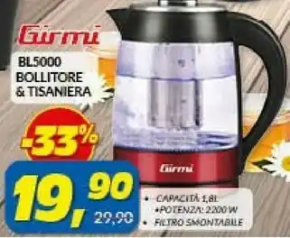 Risparmio Casa Girmi Bollitore offerta