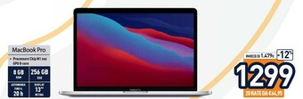 Apple MacBook Pro 13" (Chip M1 Con GPU 8-core, 256GB SSD, 8GB RAM) - Argento (2020)